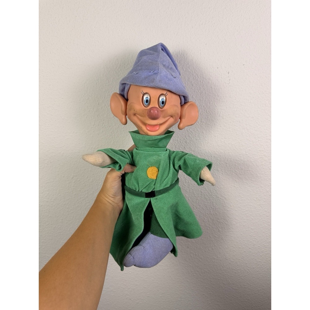 Vintage 1993 Mattel‎ Walt Disney Co. Dopey Movable Eyes and Ears 14" Tall